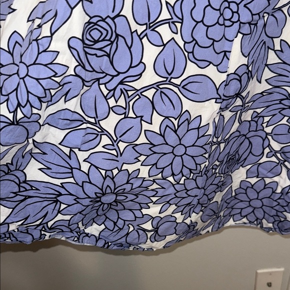 Guess Strapless Dress Y2K with Blue Floral Design - size 3. M - Picture 4 of 5